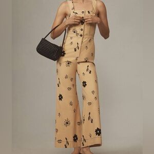Maeve Beige Floral Jumpsuit